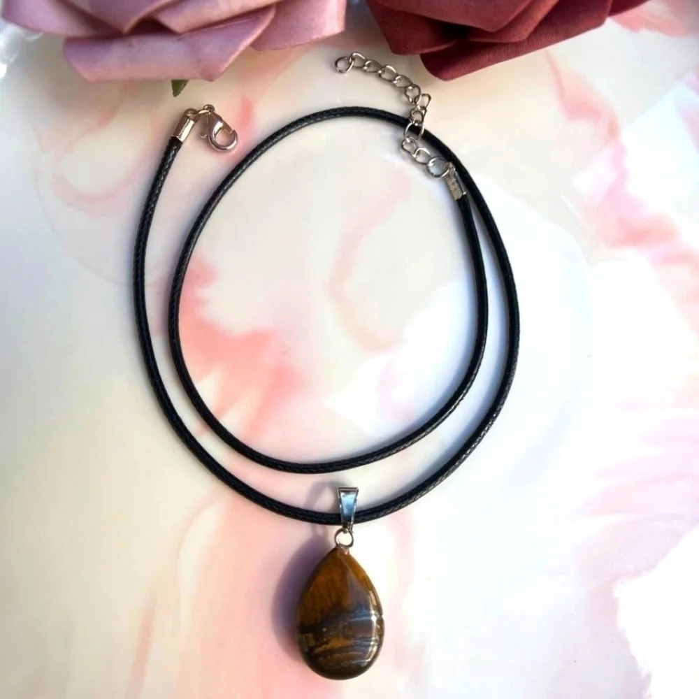 Natural Stone Pendant Necklace